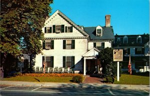 Lord Jeffrey Inn Amherst Massachusetts MA Exterior Entrance VTG Postcard UNP 