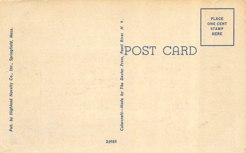 SPRINGFIELD, MA Massachusetts  HILLCREST PARK CEMETERY~Floral Clock  Postcards