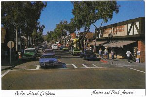 Balboa Island California Marine and Park Avenues 4 by 6 size