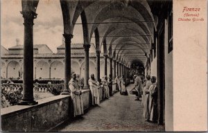 Italy Firenze Certosa Chiostro Grande Florence Vintage Postcard 03.19