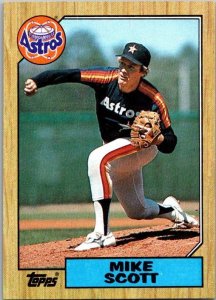 1987 Topps Baseball Card Mike Scott Houston Astros sk3370