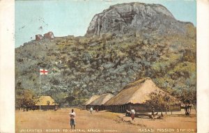MASASI MISSION STATION UNIVERSITIES MISSION CENTRAL AFRICA SHIP POSTCARD 1907