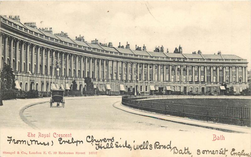 The Royal Crescent Bath UK 1903