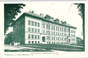 Postcard SCHOOL SCENE Manchester New Hampshire NH AI5226