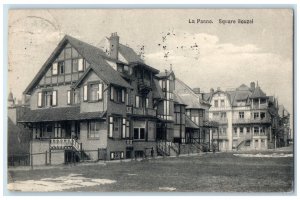 1911 La Panne (De Panne) Square Bouzel Belgium Antique Posted Postcard