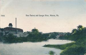 Shoe Factory at Georges River - Warren, Maine - DPO South Union 1910 - DB