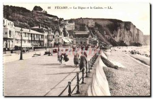 Old Postcard Fecamp La Digue and Casino