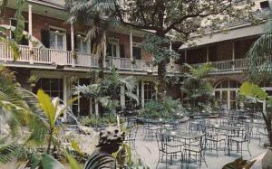 Louisiana New Orleans Patio Of Brennans French Restaurant 1968