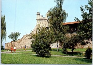 Postcard - A fragment of the castle - Nowy Sącz, Poland