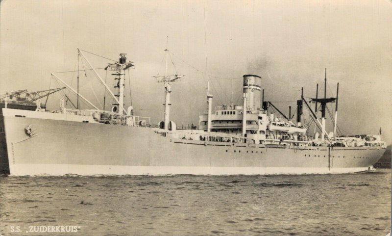 SS Zuiderkruis Cranston Victory Steamer RPPC 06.66