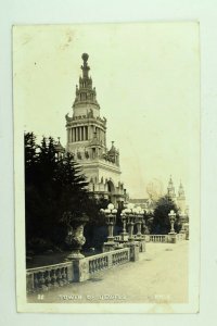 1915 Pan-Pacific Expo The Tower Of Jewels P.P.I.E.  RPPC Real Photo F1