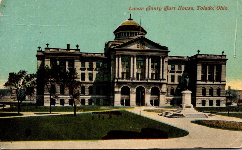 Ohio Toledo Lucas County Court House 1912