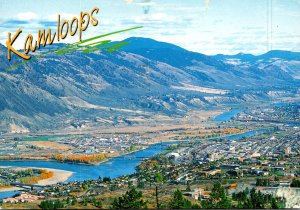 Canada British Columbia Kamloops Aerial View