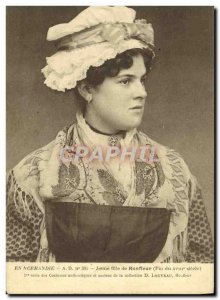 Postcard From Old Honfleur in Normandy Costume Folk Costume