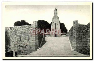 Old Postcard Monument victory and the soldiers of Verdun Army