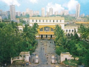 Bombay Central Station Bombay India Vintage Postcard