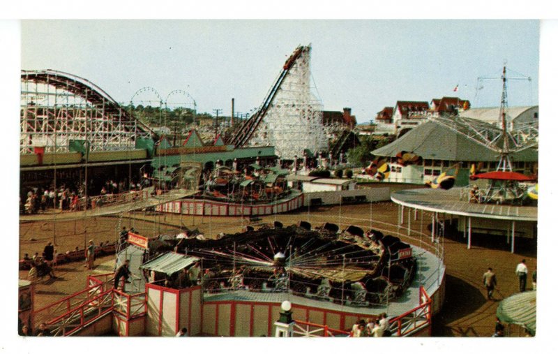 MA - Nantasket Beach. Paragon Amusement Park, Roller Coaster, Rides