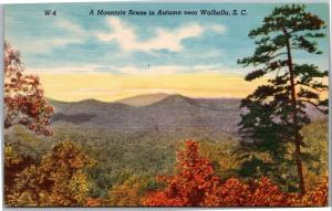A Mountain Scene in Autumn near Walhalla, South Carolina
