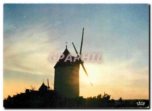 Modern Postcard the Gueriniere Noirmoutier mills