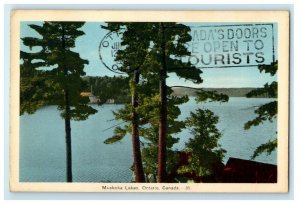 1940 Muskoka Lakes Ontario Canada Posted Foreign Cancel Postcard