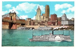 Ohio Cinncinnati Skyline from Ohio River