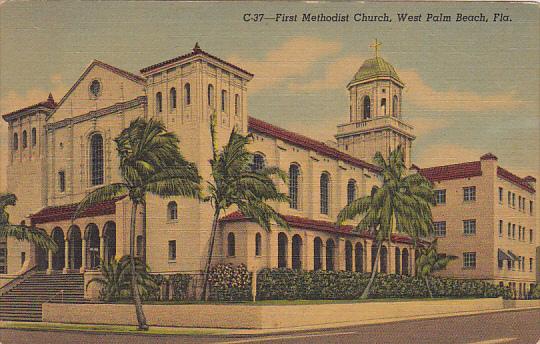 First Mmethodist Church West Palm Beach Florida Curteich