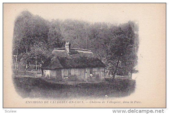 CAUDEBEC EN CAUX (Seine Maritime), France, 1900-1910s; Chateau De Villequier,...