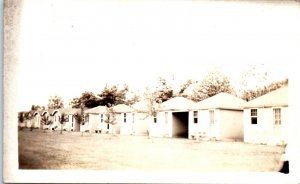 1938 Tourist Cabins Clyde Ohio Postmark Real Photo Postcard