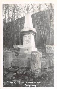 D3/ Skagway Alaska AK Real Photo RPPC Postcard c1950s Frank Reid Monument