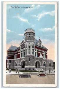 c1920's Post Office Scene Auburn New York NY Unposted Postcard 