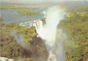 US42 africa Zimbabwe aerial view of Victoria Falls Cataract Island