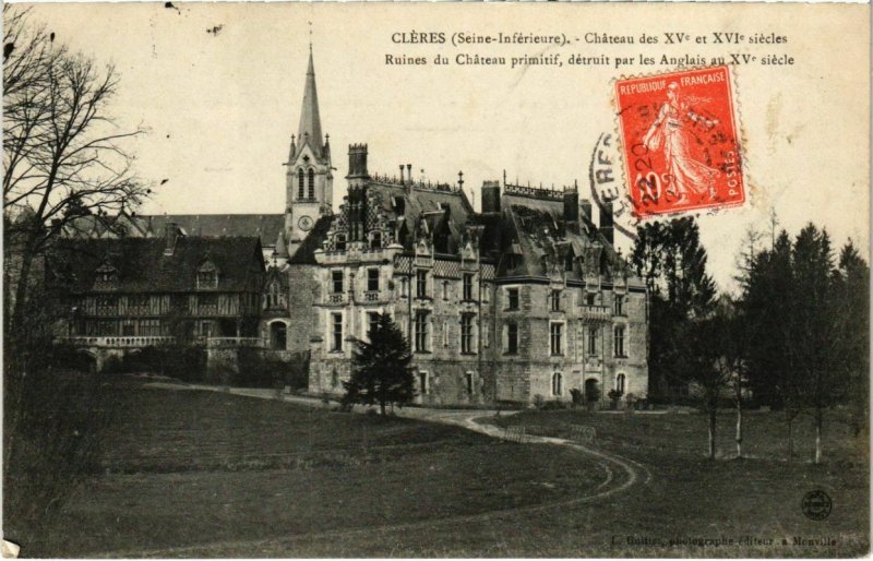 CPA CLERES - Ruines du Chateau primitif (105582)