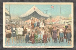 dc965 - ATLANTIC CITY NJ 1920s Hospital Tent Postcard