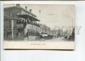 472985 1929 Australia Hobart Elizabeth Street shops tram real posted USSR Moscow