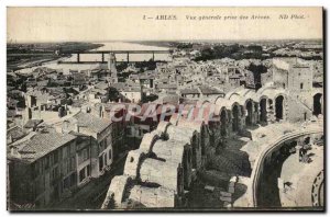 Old Postcard Arles General view taken of arenas