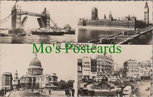 London Postcard -Tower Bridge, St Paul's, Westminster Bridge, Piccadilly RS31014