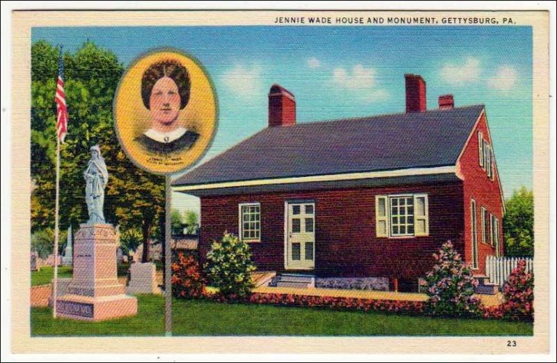 Jennie Wade House & Monument, Gettysburg PA