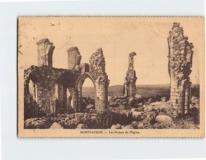 M-169636 Les Ruines de l'Eglise Montfaucon France