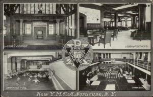 Syracuse NY YMCA Multi-View c1910 Postcard