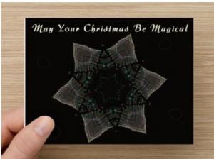 Set of 6 Christmas Postcard, Kaleidoscope of Christmas Lights Lights Within