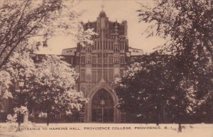 Rhode Island Providence Entrance To Harkins Hall Providence College