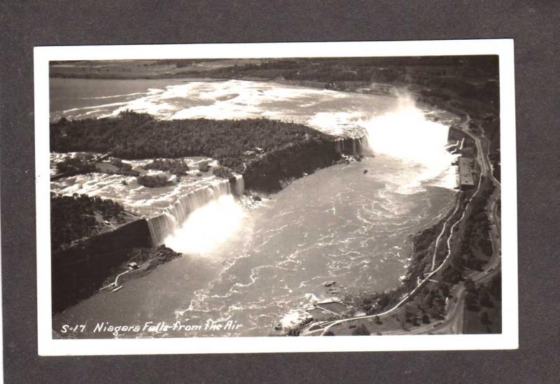 NY Niagara Falls Real Photo Postcard New York Canada RPPC ON Ontario Postcard