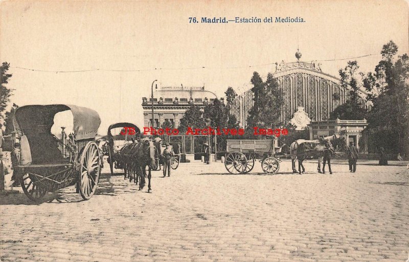 Spain, Madrid, Estacon del Mediodia, Railroad Station, J Lacoste No 76