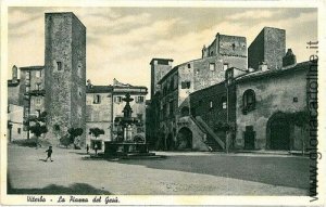 CARTOLINA d'Epoca: VITERBO Città - PIAZZA DEL GESU'