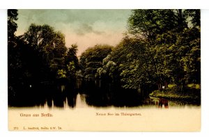 Gruss Aus Berlin, Germany. New Lake in Thier Garden