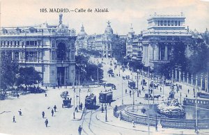 Called de Alcala Madrid Spain Writing on back 