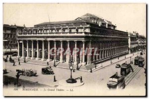 Bordeaux - The Grand Theater Old Postcard