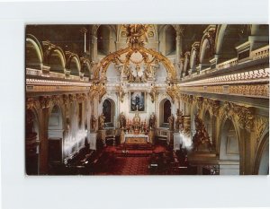 Postcard Interior Of The Basilica, Quebec City, Canada