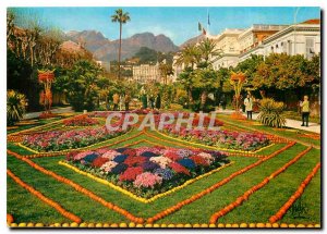 Postcard Moderne Menton Pearl of France Le Jardin during the Fete du Citron