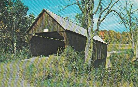 Covered Bridge Old Covered Bridge On Route 4 Between Bridgewater And Woodstoc...